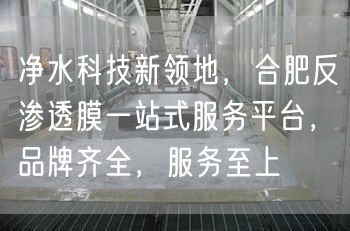 净水科技新领地，合肥反渗透膜一站式服务平台，品牌齐全，服务至上(图1)