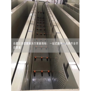 合肥反渗透膜解决方案新地标：一站式服务，品牌齐全尽在掌握